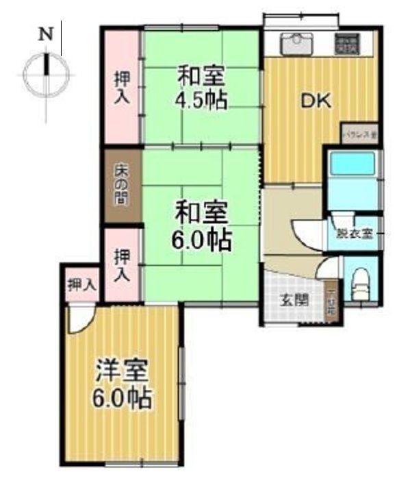 間取図/区画図:3DK