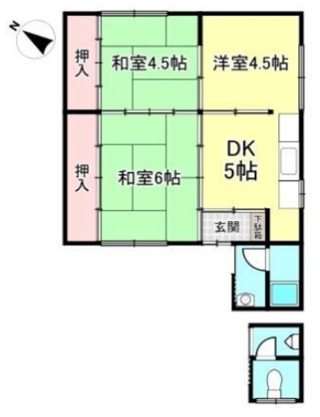 間取図/区画図:3DK